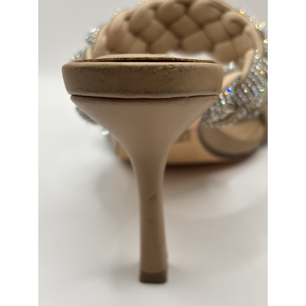 Steve Madden Kenley Rhinestone Sandal Heels Sequin 8.5 Event Formal Cocktail - Picture 5 of 9